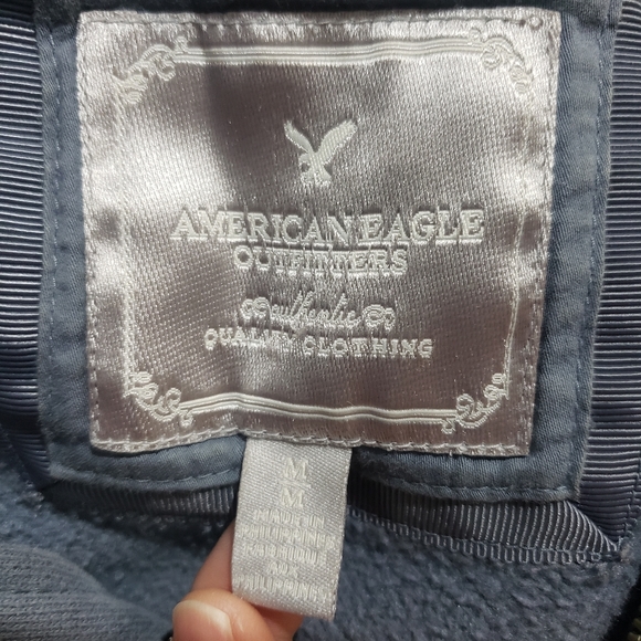 American Eagle bluish gray hoodie - Picture 4 of 6